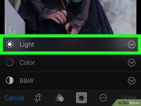 Image titled Adjust the Brightness of a Photo Using the iPhone Photos App Step 5