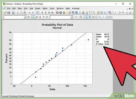 Image titled Perform a Normality Test on Minitab Step 9