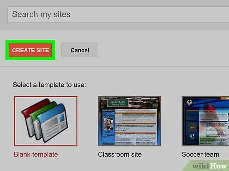 Image titled Create a Website Using Google Sites Step 7