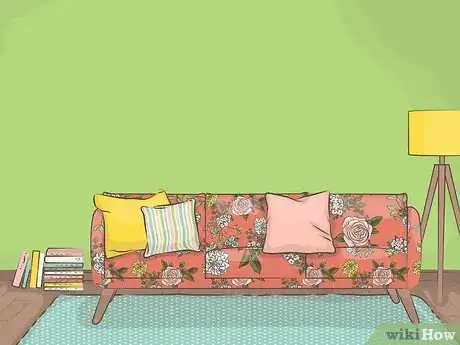 Image titled Decorate a Living Room with Green Walls Step 12