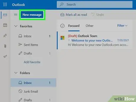 Image titled Attach a Link to an Email in Outlook Step 2