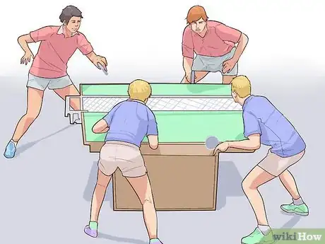 Image titled Play Doubles in Ping Pong Step 1