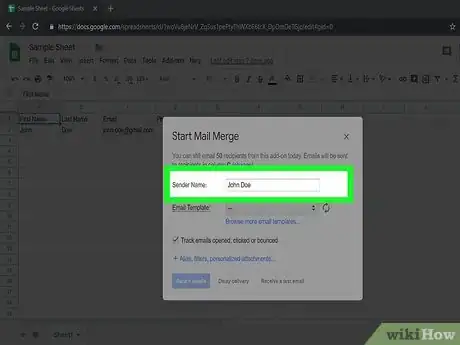Image titled Create a Mailing List from a Google Docs Spreadsheet Step 30