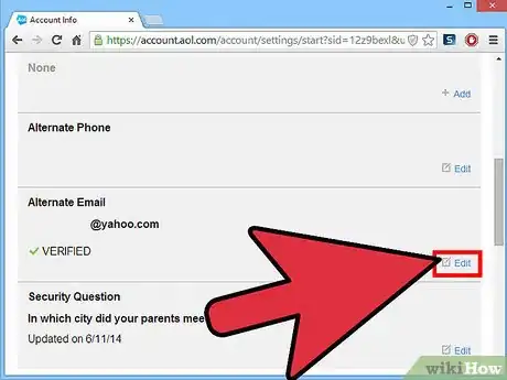 Image titled Change Your Account Recovery Settings on AOL Mail Step 7
