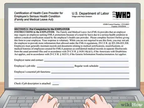 Image titled Fill out an FMLA Form Step 6