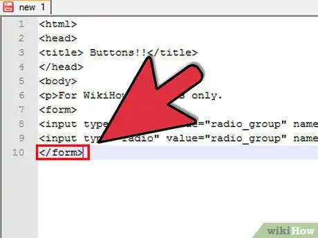 Image titled Create Radio Buttons in HTML Step 7