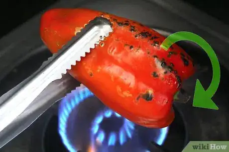 Image titled Roast Peppers on a Gas Stove Step 4