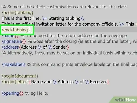 Image titled Tab in Latex Step 6