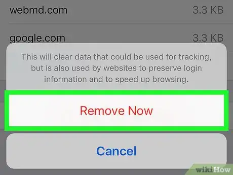 Image titled Remove Website Data from Safari in iOS Step 7