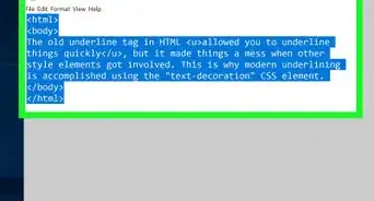 Underline Text in HTML