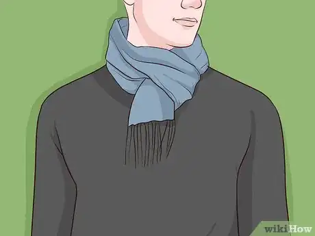Image titled Wear a Short Scarf Step 1