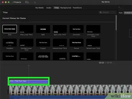 Image titled Add a Title in iMovie Step 4