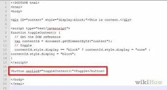Toggle HTML Display With JavaScript
