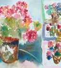 Paint Geraniums in Watercolor