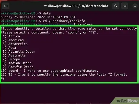 Image titled Change the Timezone in Linux Step 4