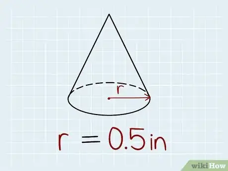 Image titled Calculate the Volume of a Cone Step 1