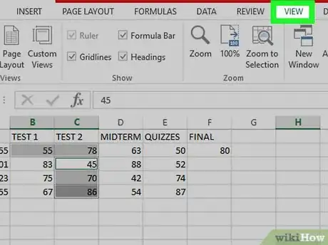 Image titled Freeze Panes in Excel Both Horizontally and Vertically Step 3