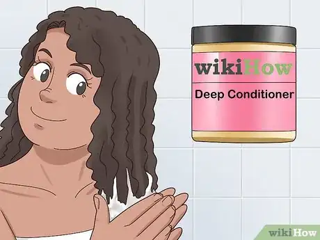 Image titled Care for Dry Curly Hair Step 1