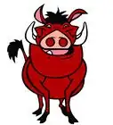 Draw Pumbaa from the Lion King