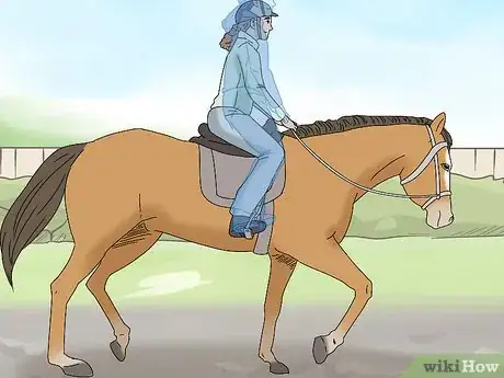Image titled Ride a Horse at Walk, Trot, and Canter Step 11