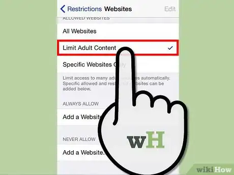 Image titled Block Porn from an iPhone Step 5