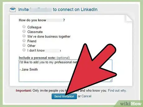 Image titled Send an Invitation on LinkedIn Step 8