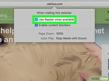 Image titled Use Safari's Reader Mode on PC or Mac Step 9
