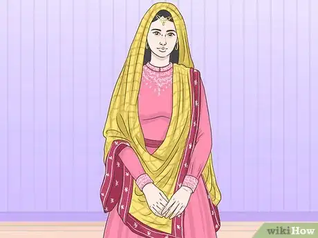 Image titled Wear a Dupatta on Your Head Step 13
