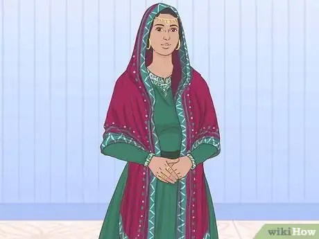 Image titled Wear a Dupatta on Your Head Step 12