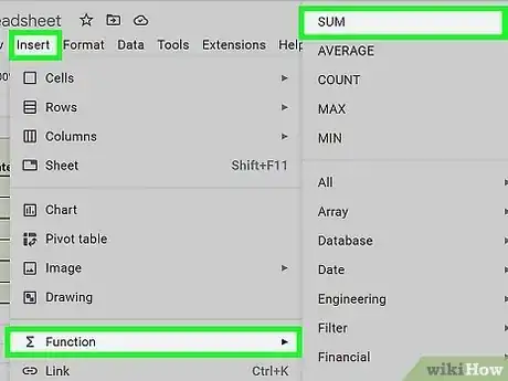 Image titled Use Google Spreadsheets Step 12