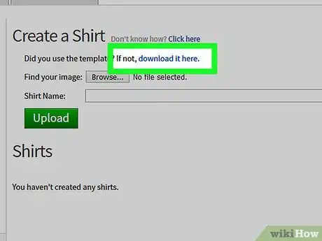 Image titled Create a Shirt in ROBLOX Step 2