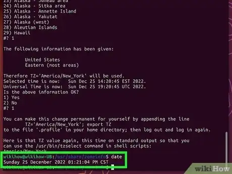 Image titled Change the Timezone in Linux Step 8