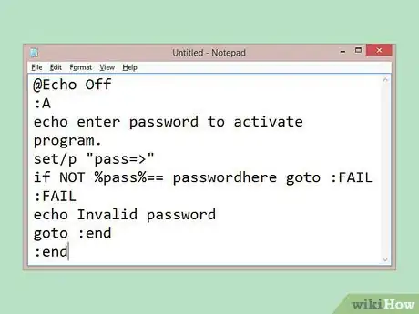 Image titled Add a Password to a .Bat File Step 3