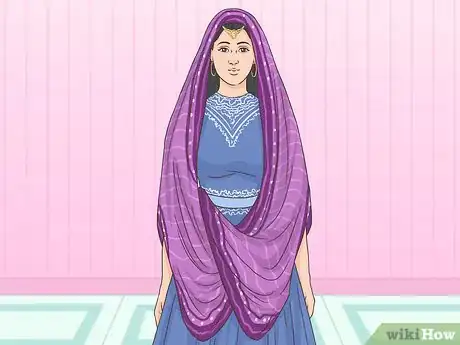 Image titled Wear a Dupatta on Your Head Step 14