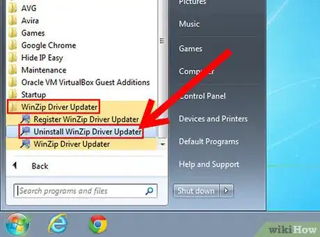 Image titled Uninstall Winzip Driver Updater Step 2Bullet1