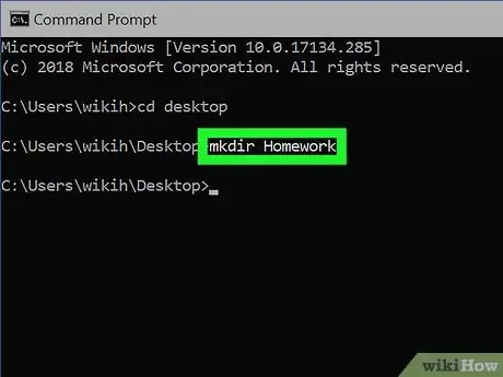 Image titled Create and Delete Files and Directories from Windows Command Prompt Step 3
