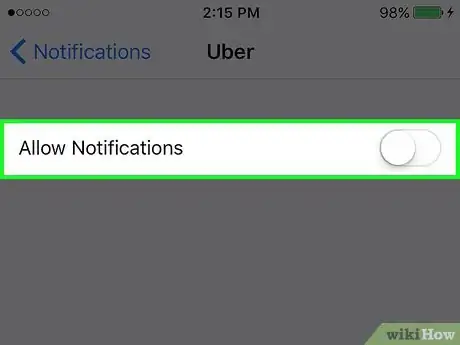 Image titled Turn Off Uber Notifications on an iPhone Step 4