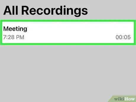 Image titled Record a Voice Memo on an iPhone Step 11