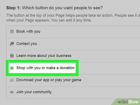 Image titled Add a Shop Now Button on Facebook on PC or Mac Step 5