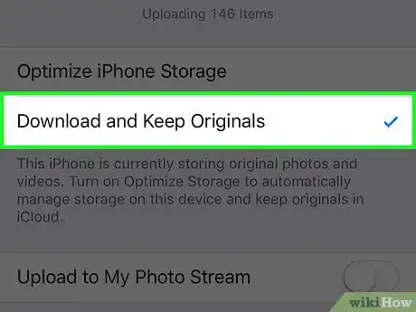 Image titled Store Original Photos on Your iPhone Instead of iCloud Step 5