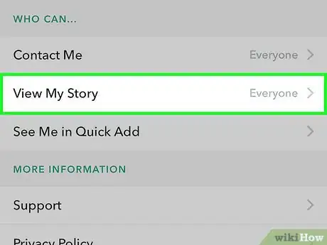 Image titled Change Who Can See Your Snapchat Story Step 4