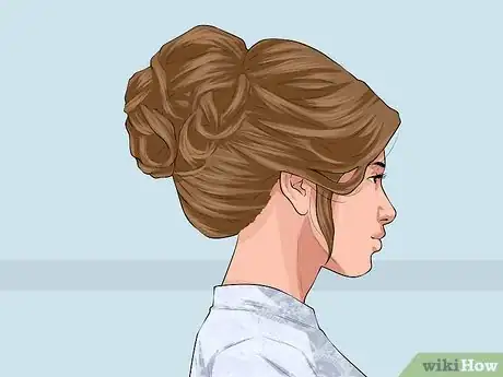 Image titled Style Your Hair for a Cathedral Veil Step 5