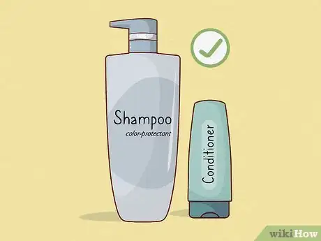 Image titled Wash Dyed Hair Without Losing Color Step 1