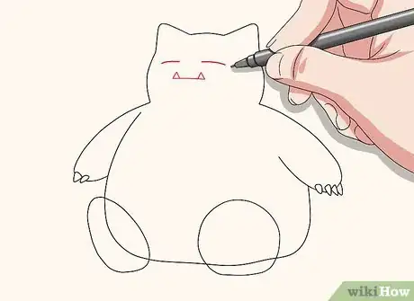 Image titled Draw Snorlax Step 5