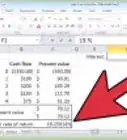 Calculate an IRR in Excel