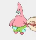 Draw Patrick from SpongeBob SquarePants