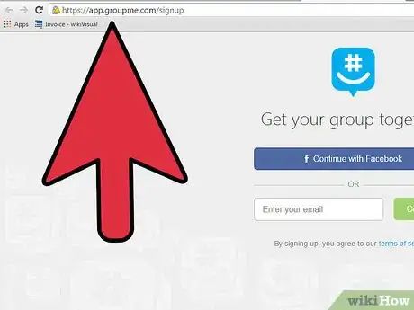 Image titled Sign up for Groupme.Com Step 1