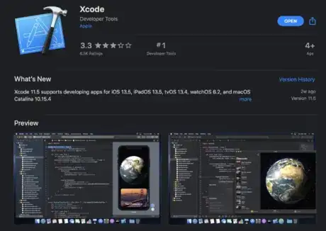 Image titled Xcode icon on the App Store.png