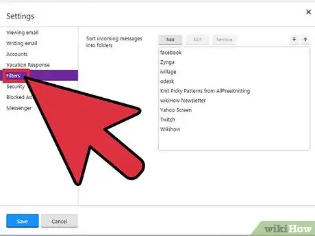 Image titled Edit and Remove Filters on Yahoo! Mail Step 3