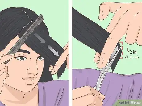Image titled Cut Your Own Bangs Step 23